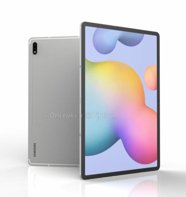 Samsung Galaxy Tab S7+ render