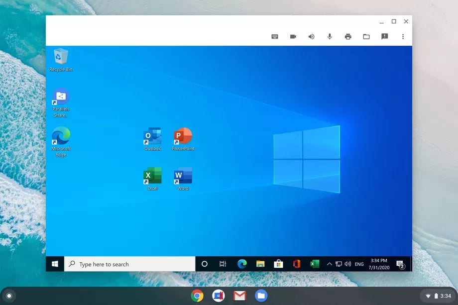 Parallels porta Windows 10 sui Chromebook PC Professionale