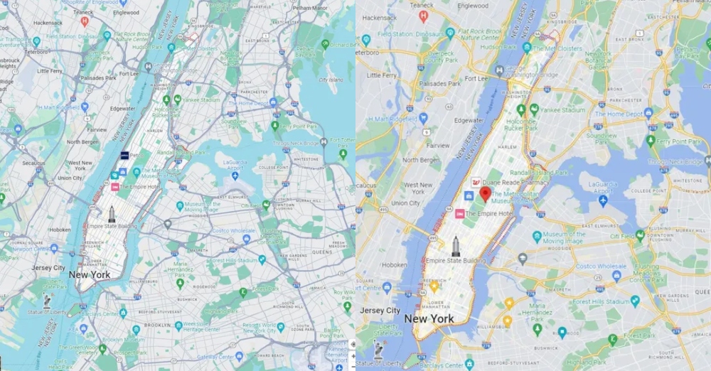 Google Maps ha dei nuovi colori e no, non si possono cambiare