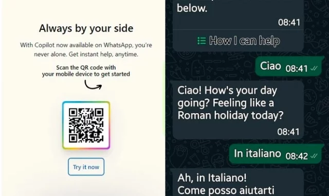 L'assistente AI Copilot di WhatsApp