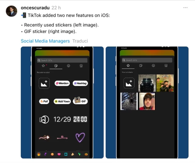 Le nuove funzioni di TikTok su iOS
