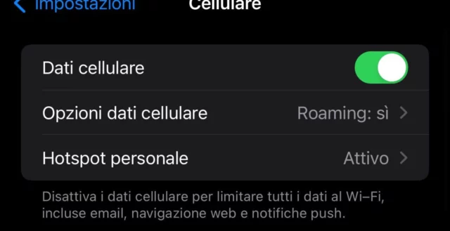 Soluzioni per i Reel non funzionanti: Connessione dati