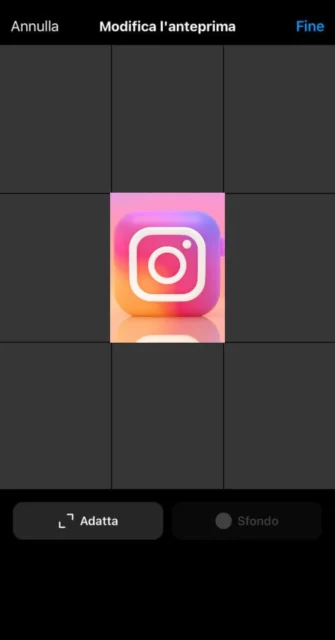 Instagram, come rimettere i post quadrati nel profilo